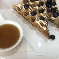 Waffles at Nourishmoi in Mississauga