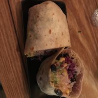 Vegan burrito at Mexican Republic in Lorne