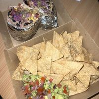 Vegan Burrito & Nachos with Guacamole   at Mexican Republic in Lorne