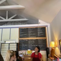 Menu and lovely staff  at Honi Wai in Mountain View