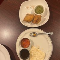 Samosas and appetizer  at Monsoon Indian Cuisine in Palm Springs