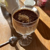 Dessert (vegan panacotta)   at VG restaurant- Epicerie Bio in Martigny