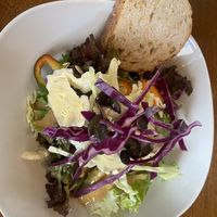 Salad   at VG restaurant- Epicerie Bio in Martigny