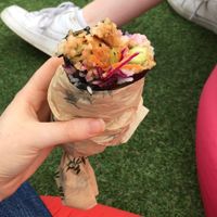 Hoisin duck sushi burrito at Let's Do Maki in London