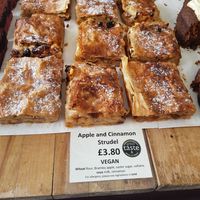 Apple and cinnamon strudel at Popina in London