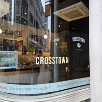 Store front at Crosstown Doughnuts - Cannon St in London