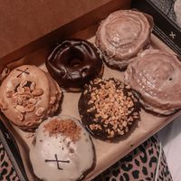 Crosstown vegan doughnuts. Box of happiness #Veganuary at Crosstown Doughnuts - Greenwich in South East London