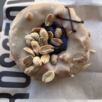 Peanut butter and Jam compote   at Crosstown Doughnuts - Greenwich in South East London