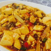 mapo tofu at Harmony Village Vegetarian in Macau