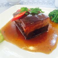 pork at Harmony Village Vegetarian in Macau