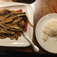 Tofu with garlic sauce dish. at Han Dynasty in New York City