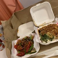 Truffle Mac and cheese, Thai chicken side at Wholesome Junkies in Manchester