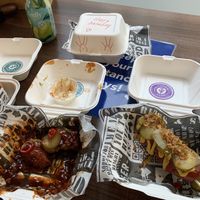 Forgot to take a pic at first so excuse the half eaten portions!! at Wholesome Junkies in Manchester