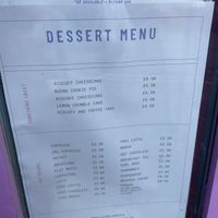 Menu - Desserts  at Wholesome Junkies in Manchester