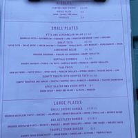 The menu  #Veganuary at Wholesome Junkies in Manchester