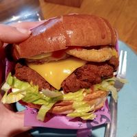 KFC (Cauliflower) Burger at Wholesome Junkies in Manchester