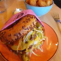 Gluten free chili 🍔 at Wholesome Junkies in Manchester