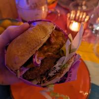 OG Burger at Wholesome Junkies in Manchester