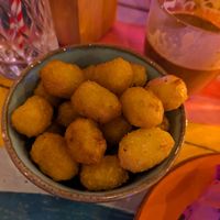 Tater tots at Wholesome Junkies in Manchester