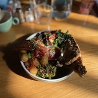 If you get to have the brunch menu you gotta have this WJ Bog Breakfast. So yummy… 😋   at Wholesome Junkies in Manchester