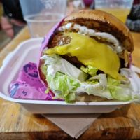 Chicken burger at Stockport Foodie Friday at Wholesome Junkies in Manchester