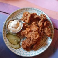 Shroom wings at Wholesome Junkies in Manchester