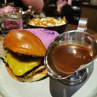 Festive burger of deliciousness at Wholesome Junkies in Manchester