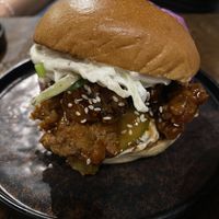 Korean Burger  at Wholesome Junkies in Manchester