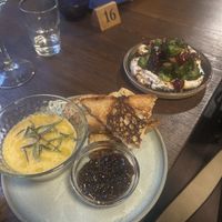 Mushroom pâté and sprouts   at Wholesome Junkies in Manchester