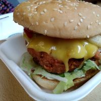 KFC burger Sunday 28th July 2019 at Wholesome Junkies in Manchester