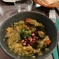 Baba Ghanoush as apetizer at Le Daily Syrien Veggie in Paris