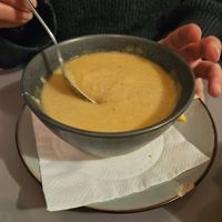 Lentil Soup as apetizer at Le Daily Syrien Veggie in Paris