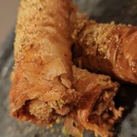 Only this sweet is vegan pistachio at Le Daily Syrien Veggie in Paris