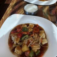 sweet and sour tofu  at 929 Kitchen & Bar in Columbia