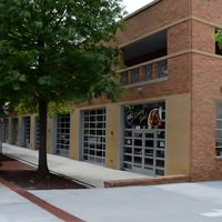 Outside view. Previous fire station, so doors will be open for a spacious and open concept layout. Outdoor seating not pictured.  at Kao Thai Cuisine in Columbia