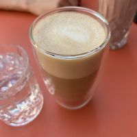 Coffee latte  at The Lala in Vienna