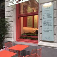 Outdoor seating  at The Lala in Vienna