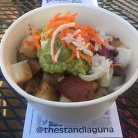 Steamed potato bowl at The Stand Natural Foods in Laguna Beach
