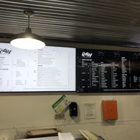 Menu  at Raw Ingredients in Tybee Island