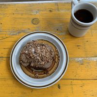 Pecan butter toast + black drip coffee!  at Bungalow by Middle Brow in Chicago