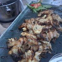 Grilled oyster mushrooms at Avocado in Crete