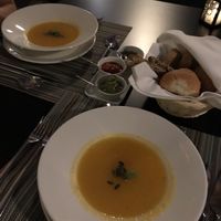 Soup and breads   at Avocado in Crete