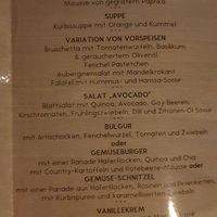 4 course menu at Avocado in Crete