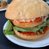 Chick’n parm at Fork My Life in Sarasota