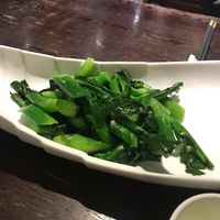 stir fried kailan with ginger at Sum Yuen Buddhist Vegetarian Restaurant in Macau