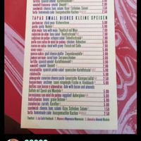 Menu and prices at La Casa Creativa / Bar Terraza Pedro in La Gomera