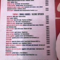 Menu at La Casa Creativa / Bar Terraza Pedro in La Gomera