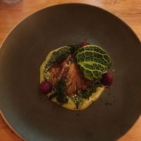 Oyster mushrooms/ borage/ beetroot #Veganuary at Fino in Gdansk