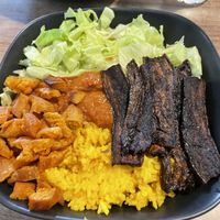 Rice bowl bacon (made of eggplant )  at Planted - Cloud Kitchen in Metro Manila