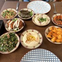 Mezza vegan  at La Fourchette Libanaise in Agde